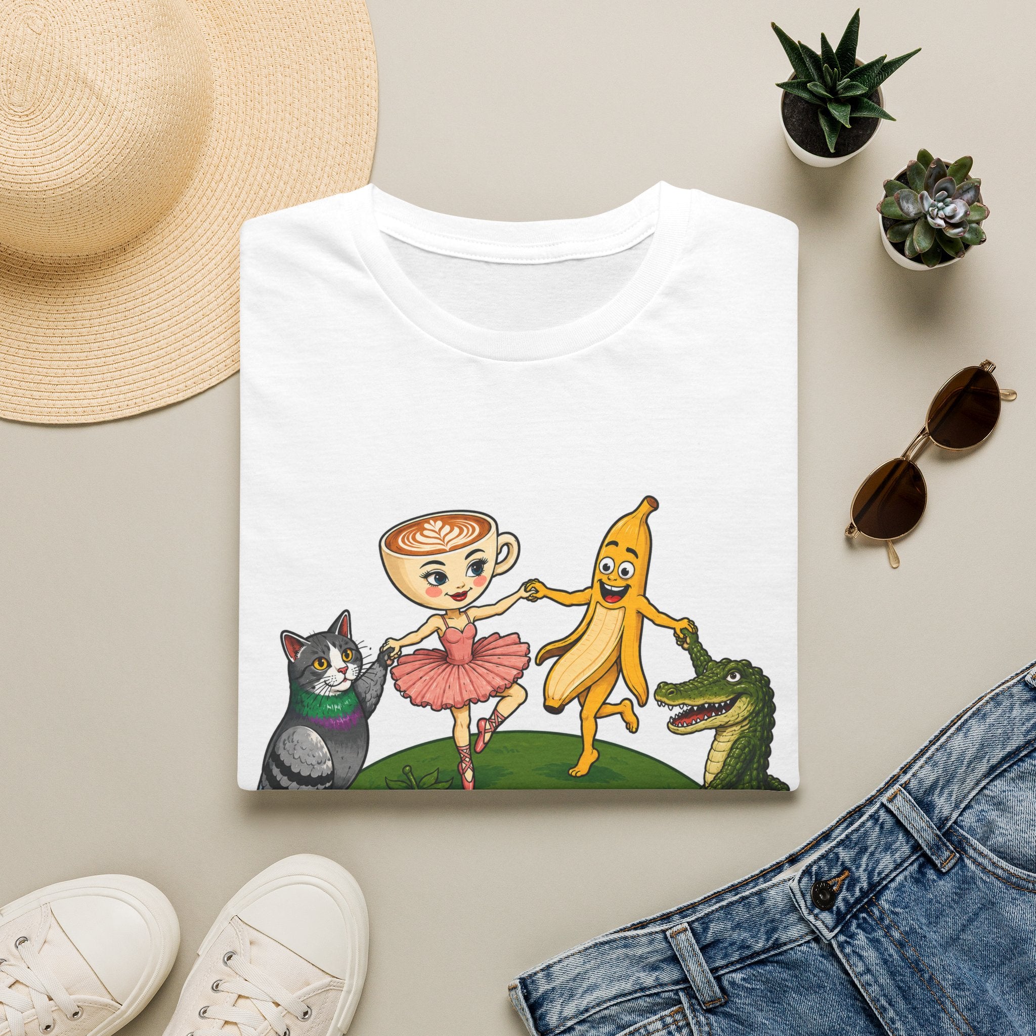 Whimsical Dance of Snack Friends T-Shirt