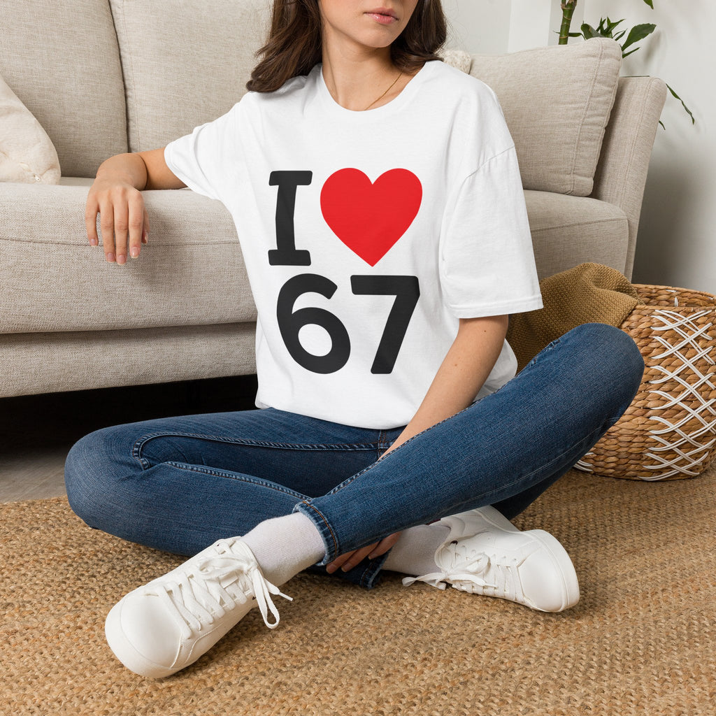 I  67 T-Shirt — Retro Numeric Love Tee